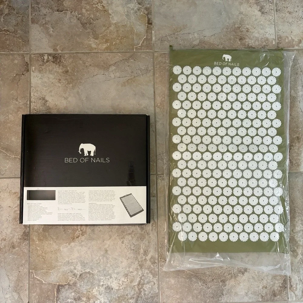 Bed of Nails Original Acupressure Mat Back Body Chronic Pain Relief Green